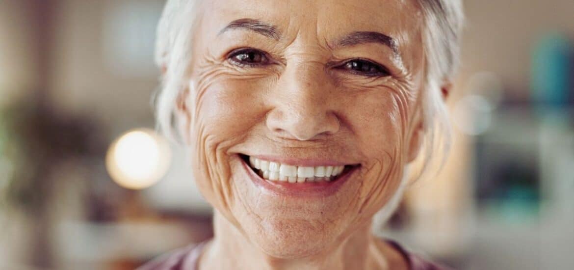 Happy Senior Women with Bright Smile
